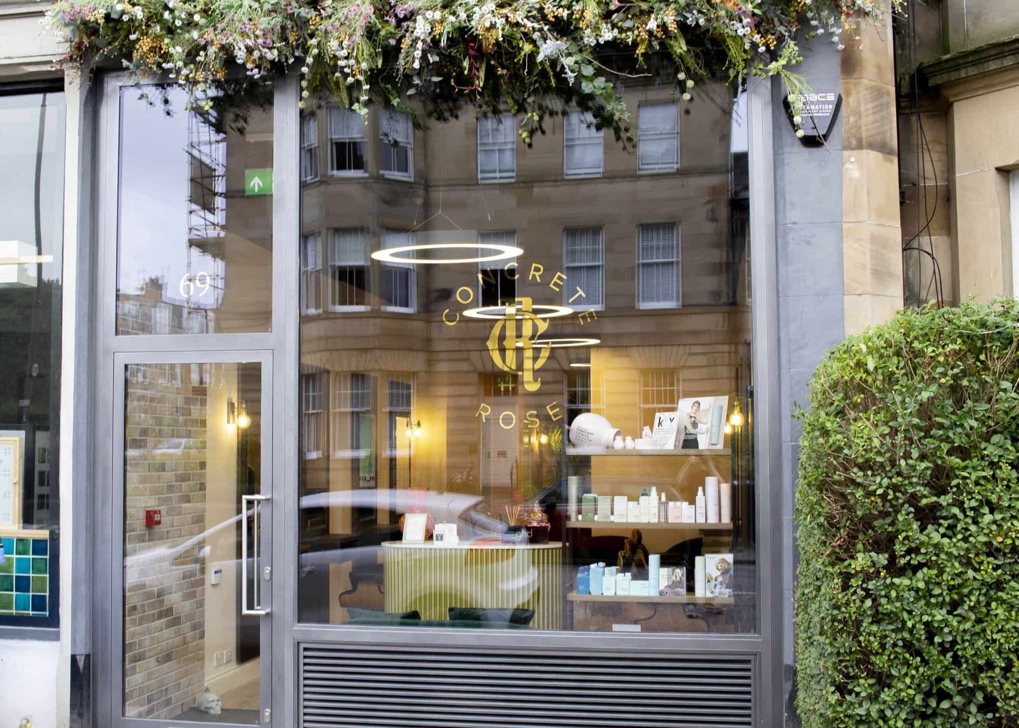 Concrete Rose Hair Salon in Stockbridge Edinburgh